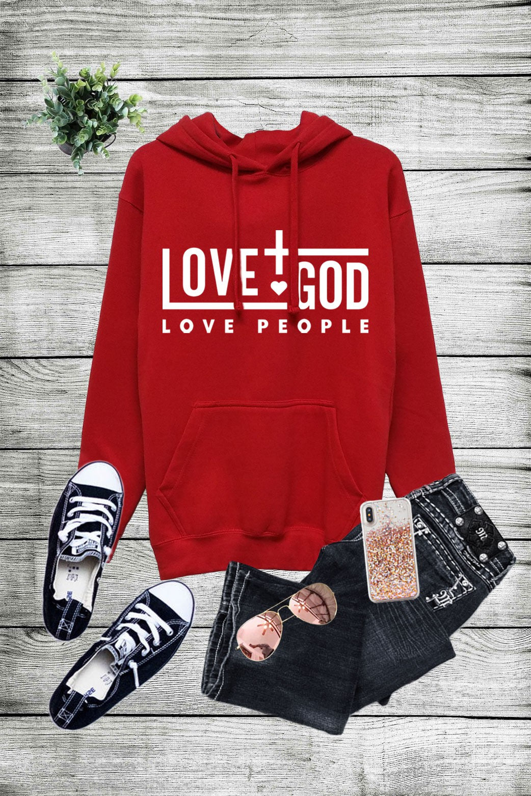 Love God Love People Hoodie- 3 Colors