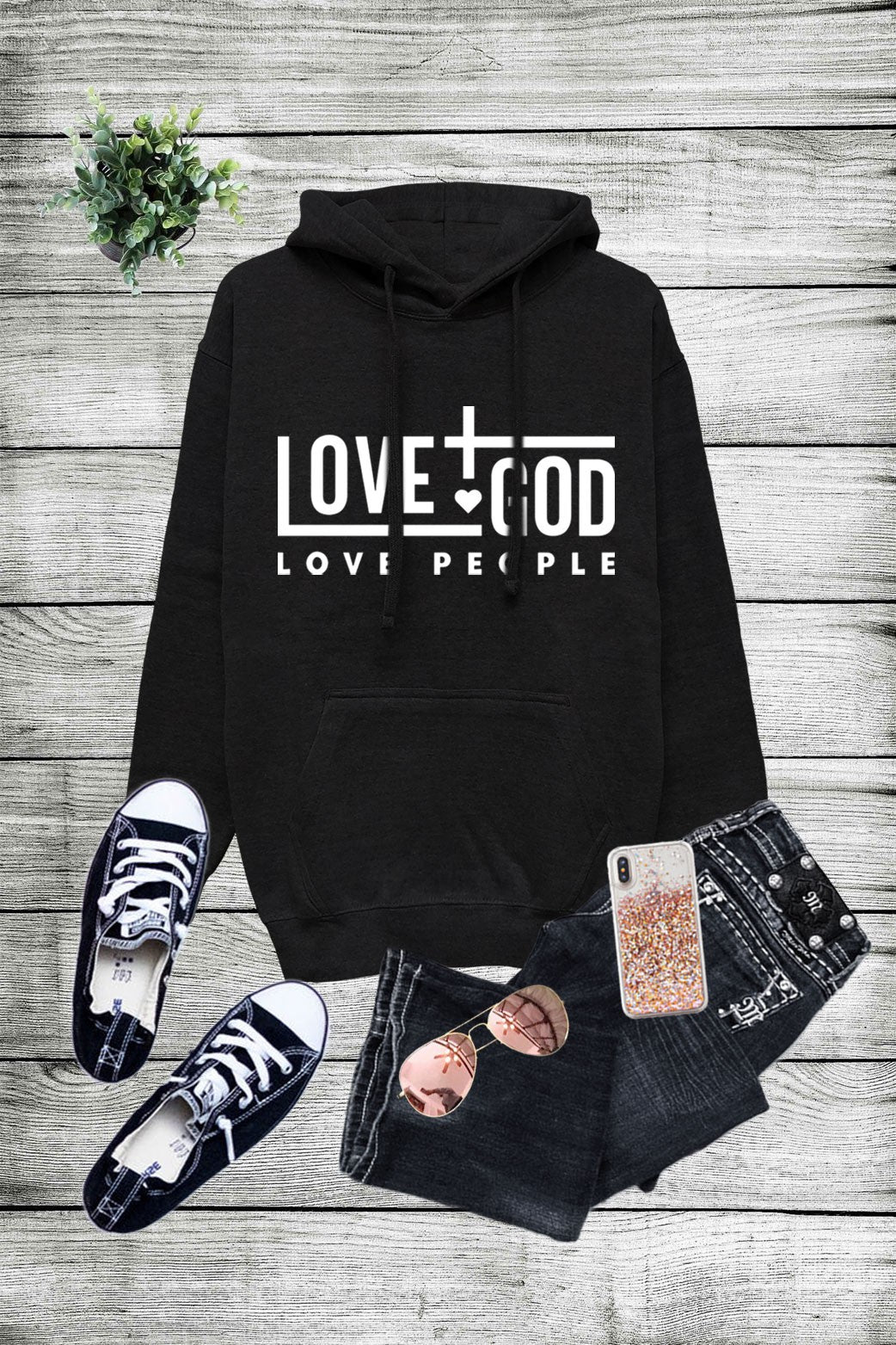Love God Love People Hoodie- 3 Colors