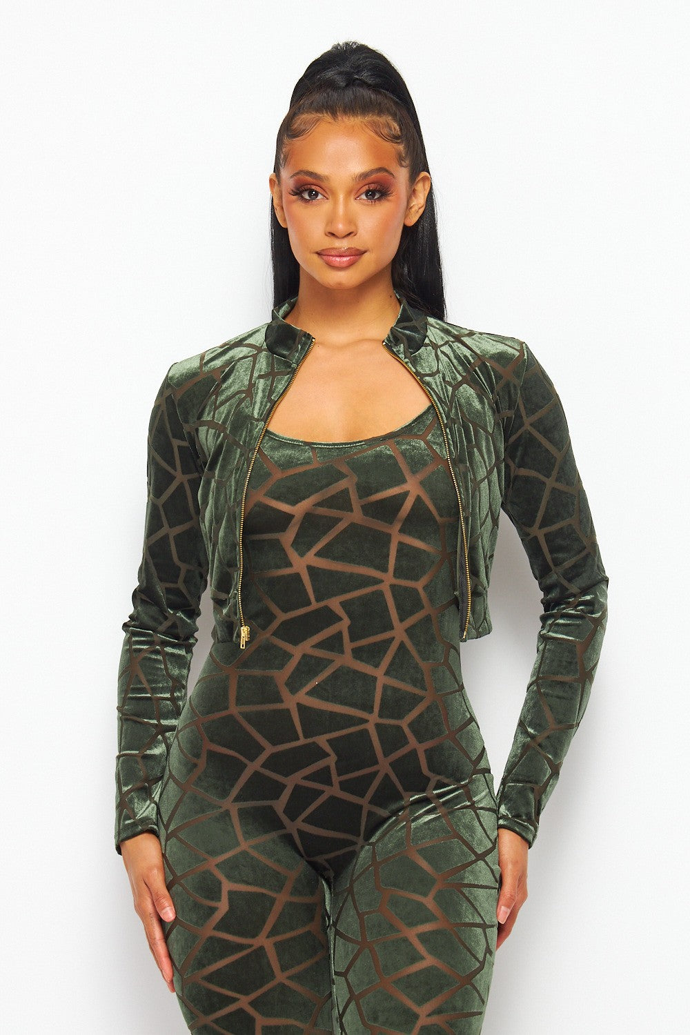 Geometric Bodysuit 2 Piece- 3 Colors