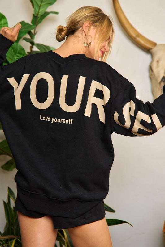 Be Yourself Oversized Sweatshirt- 4 Colors [Pre-Order]