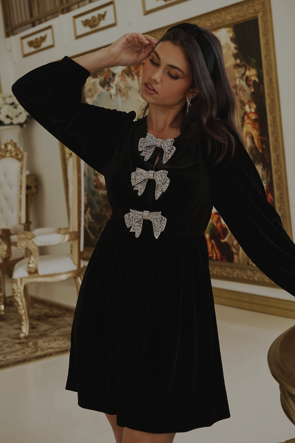 Sabrina Velvet Dress 3 Colors