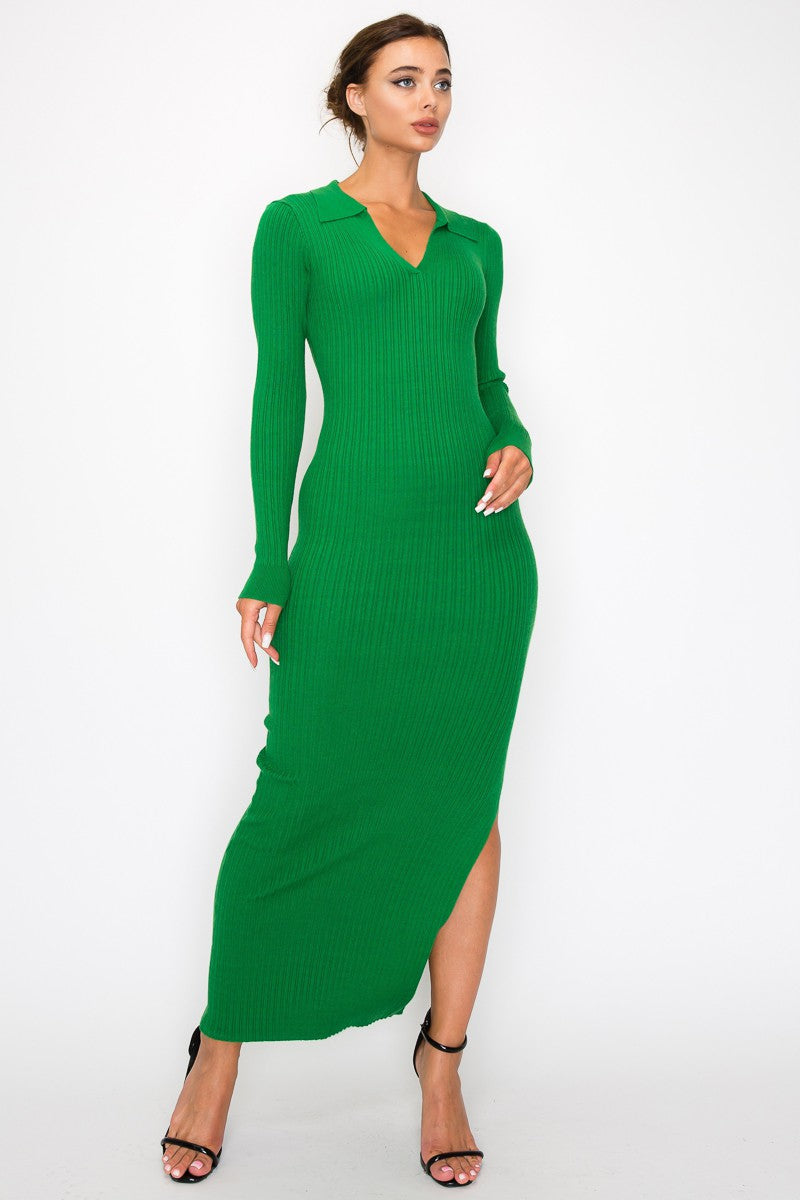 Elaine Ribbed Maxi Dress- 3 Colors