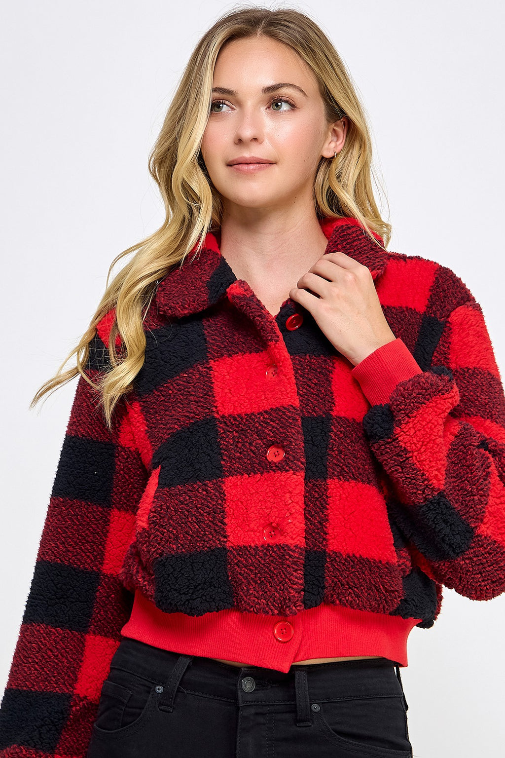 Cropped Sherpa Jacket