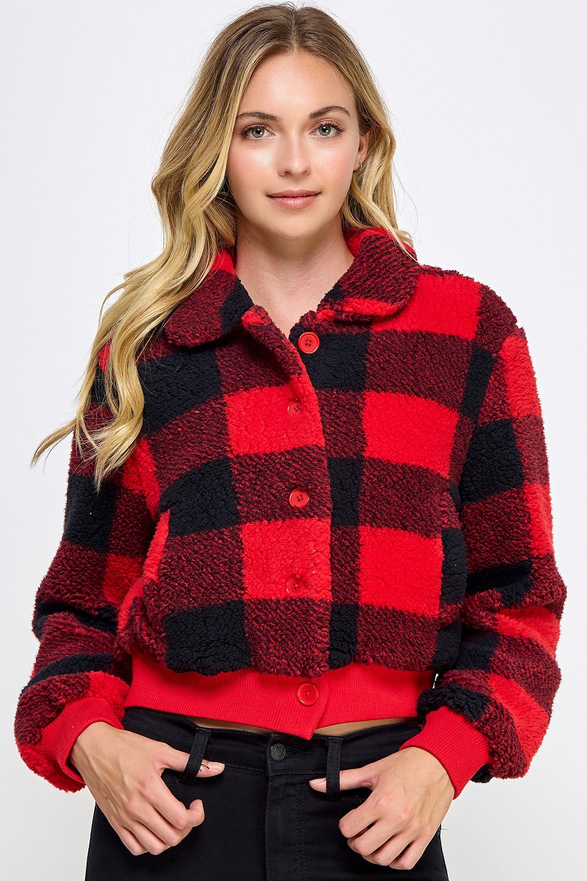 Cropped Sherpa Jacket