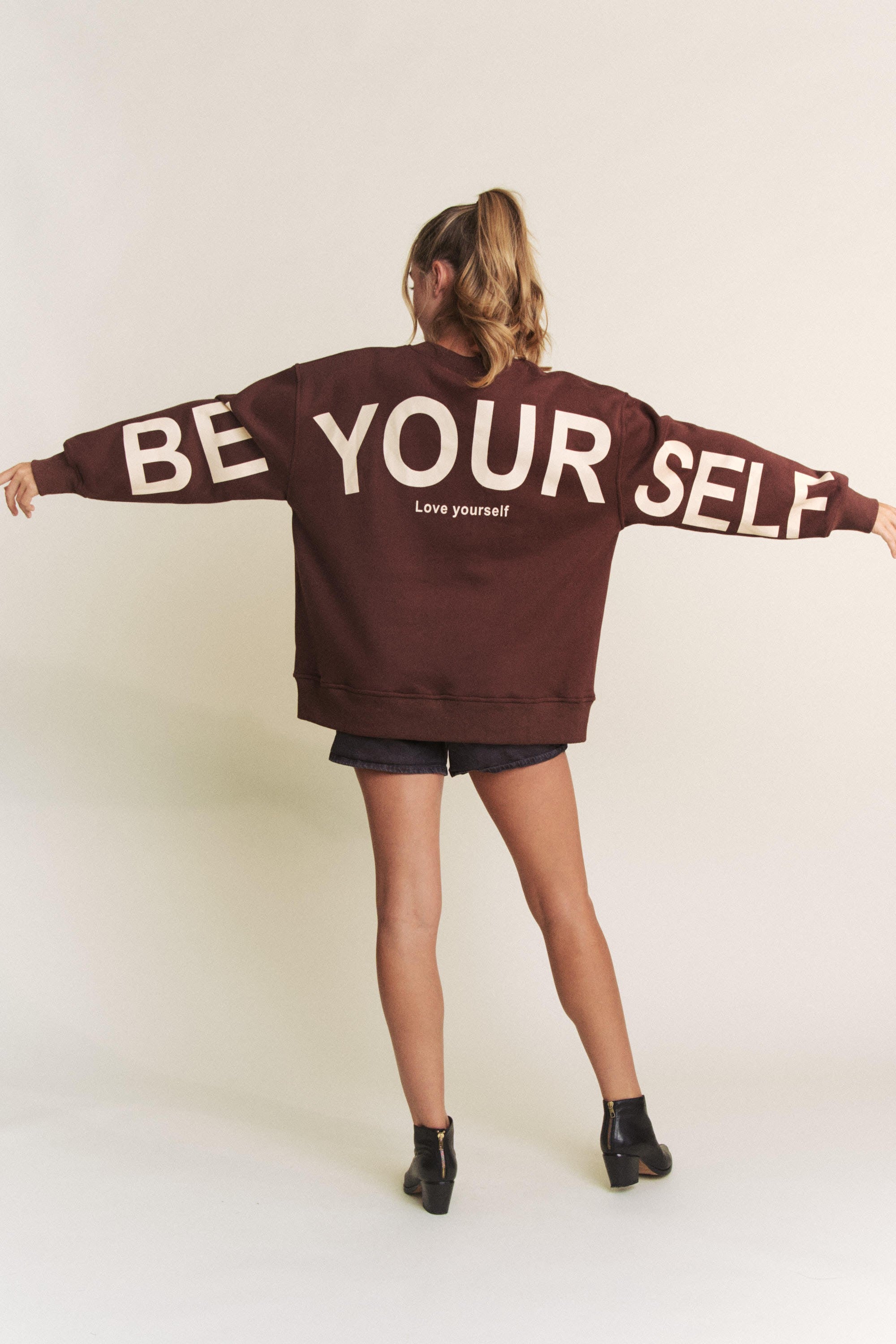 Be Yourself Oversized Sweatshirt- 4 Colors [Pre-Order]