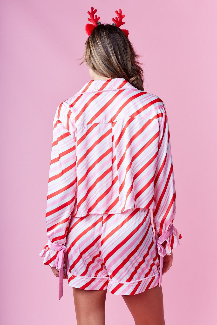 Candy Cane Stripe Pajama Set- 2 Colors
