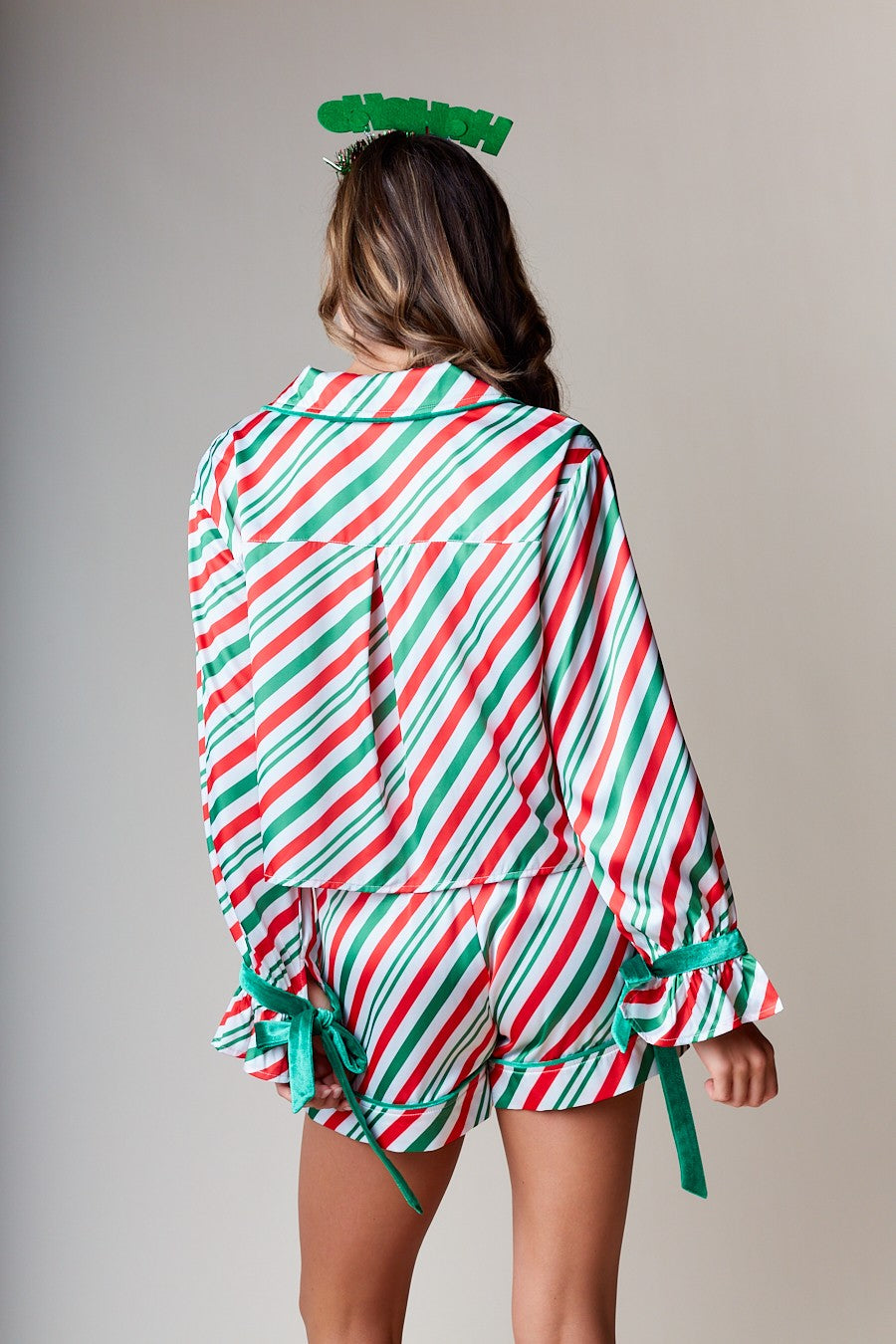 Candy Cane Stripe Pajama Set- 2 Colors