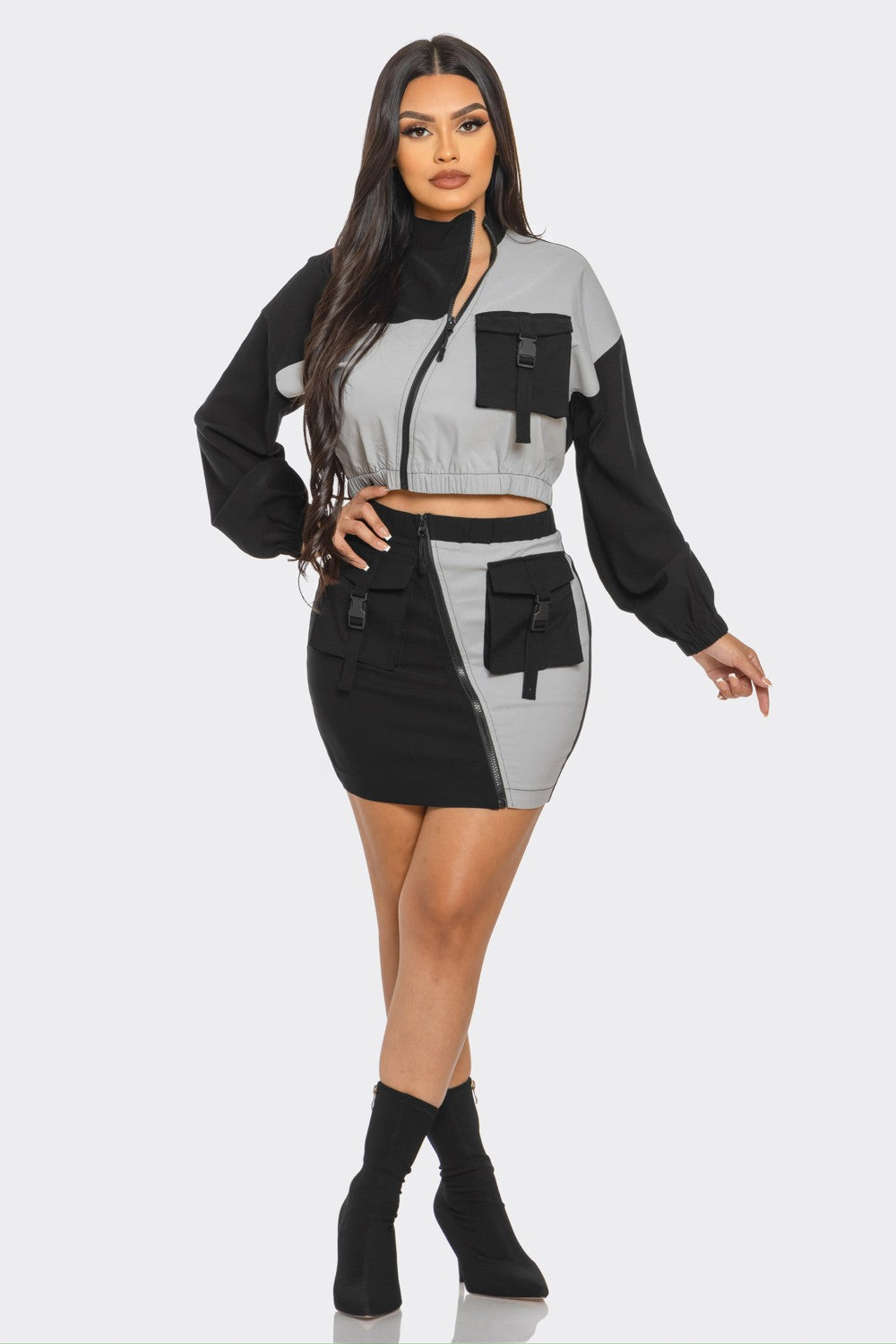 Breanna Matching Skirt Set- 2 Colors