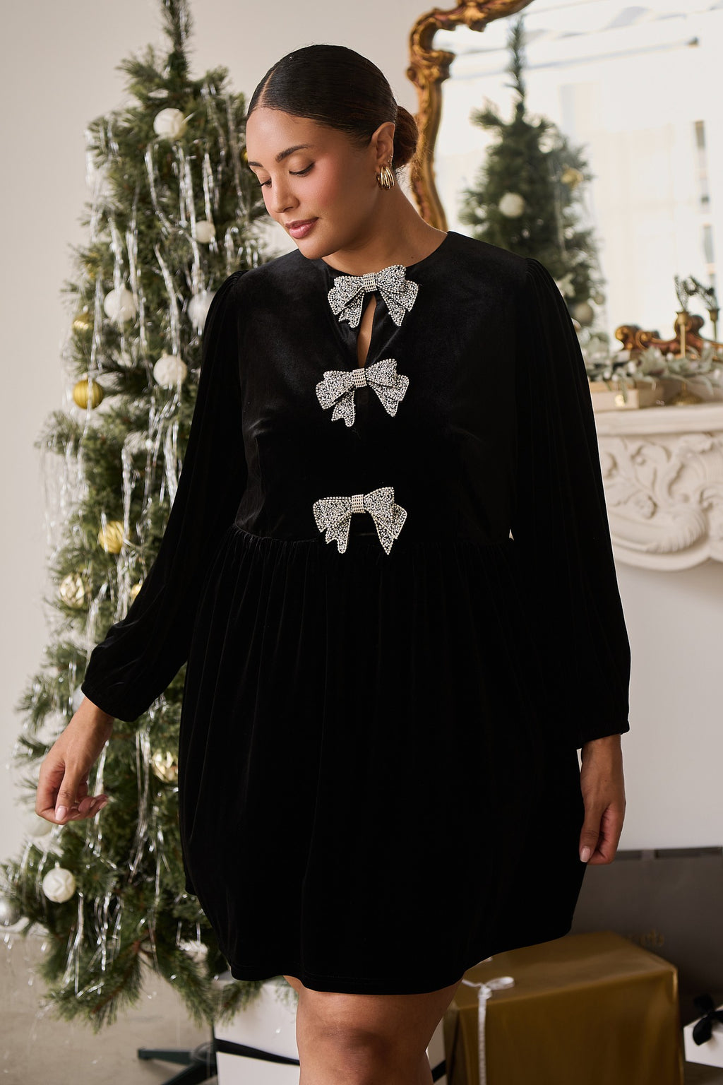 Sabrina Velvet Dress- 3 Colors