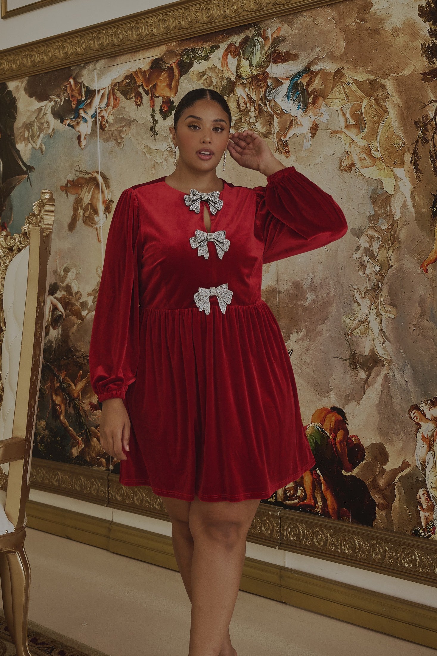 Sabrina Velvet Dress- 3 Colors