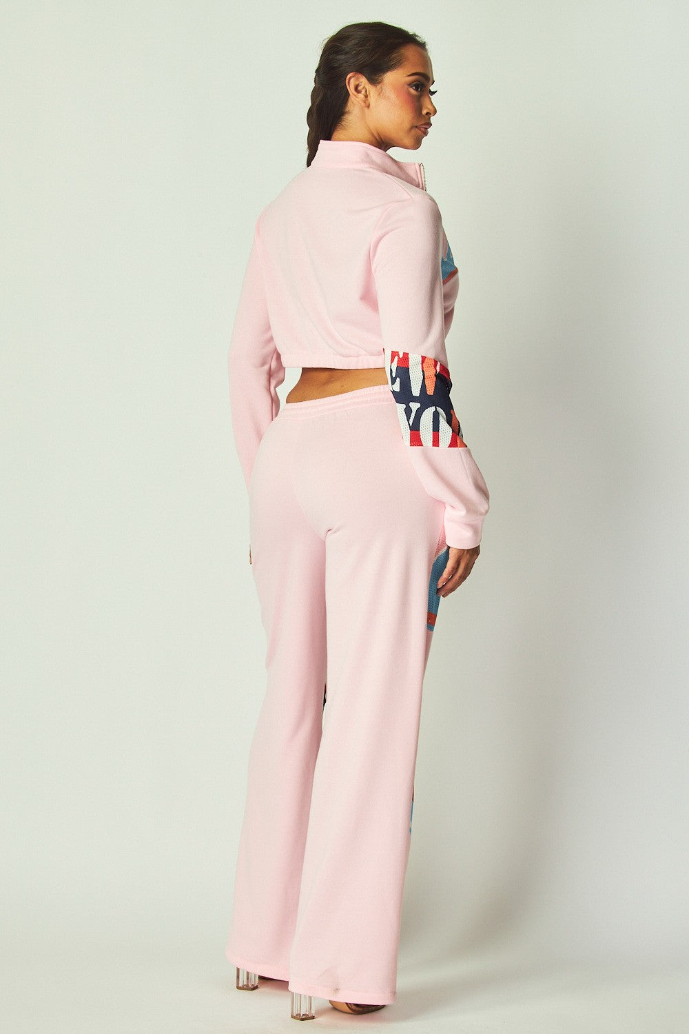 Chicago Patch Print Pants Set