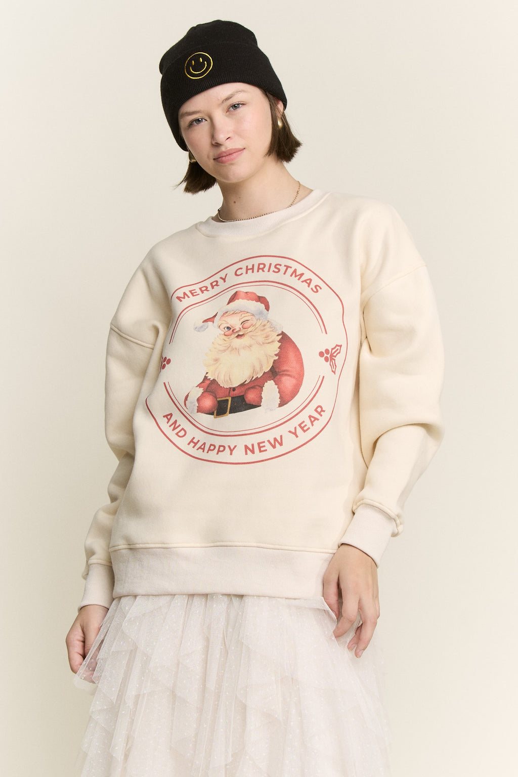Santa Graphic Sweatshirt- 2 Colors