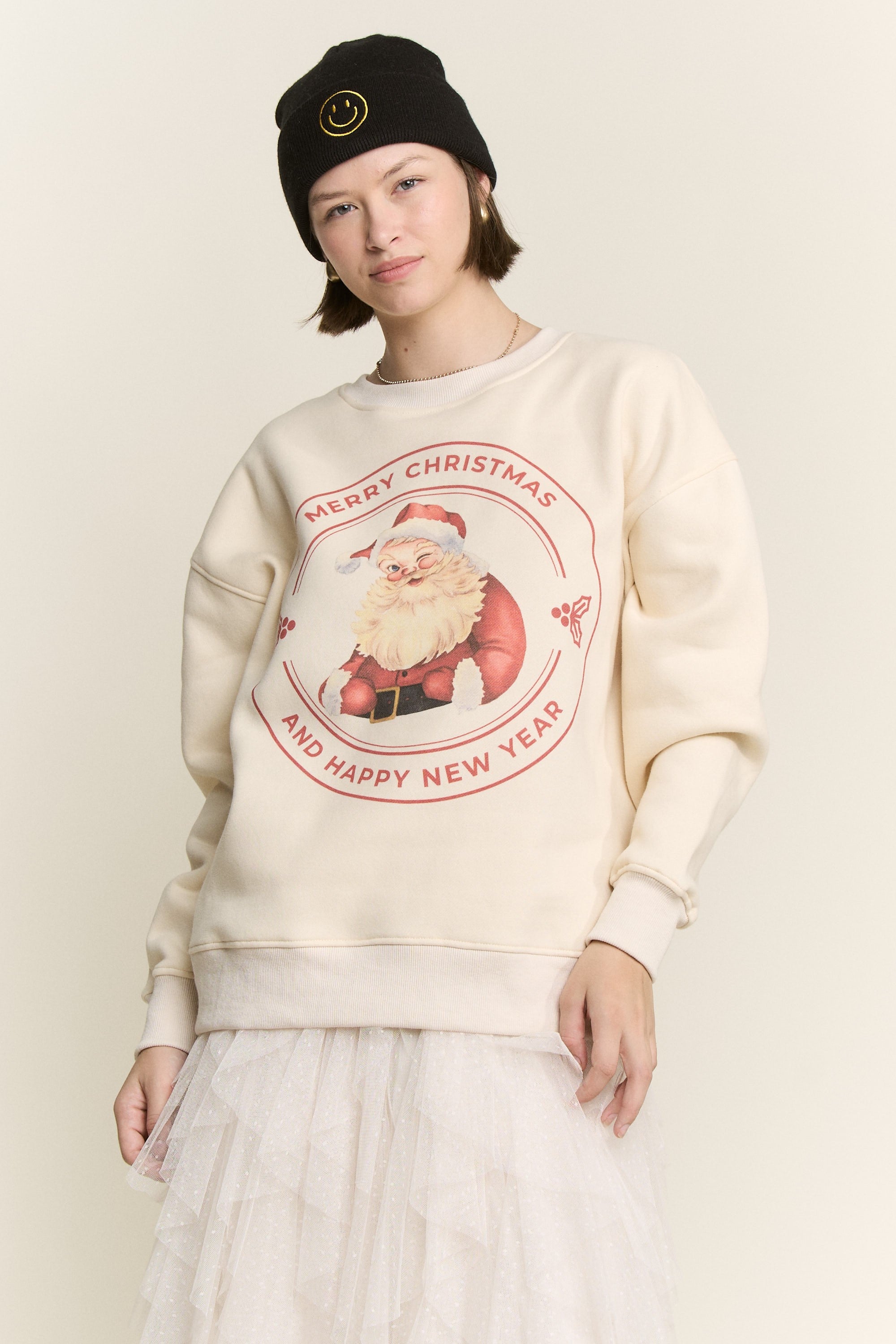 Santa Graphic Sweatshirt- 2 Colors