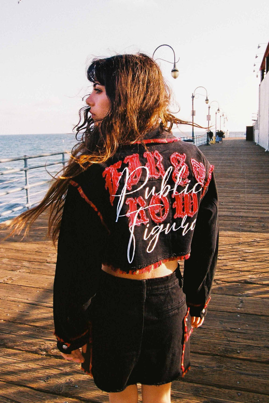 Plaid Edge Point Crop Jacket