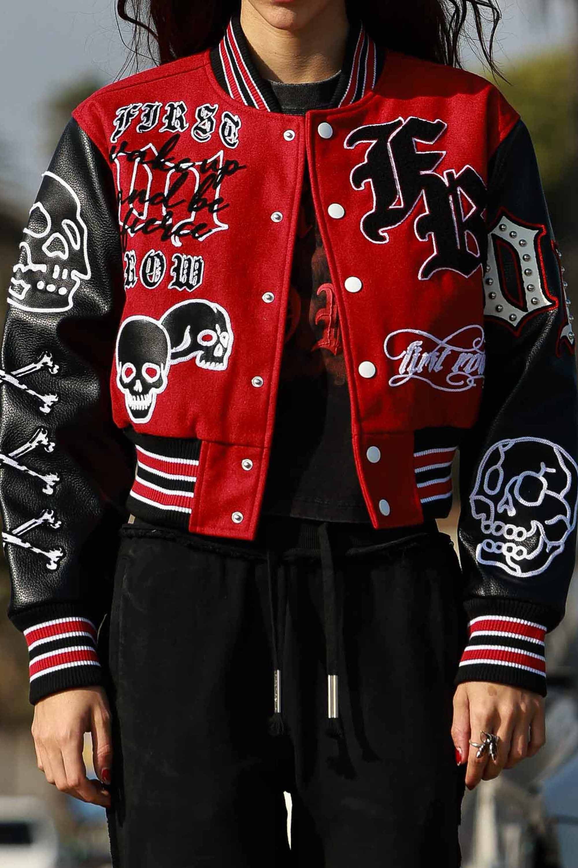 Wake Up And Be Fierce Varsity Jacket (W)
