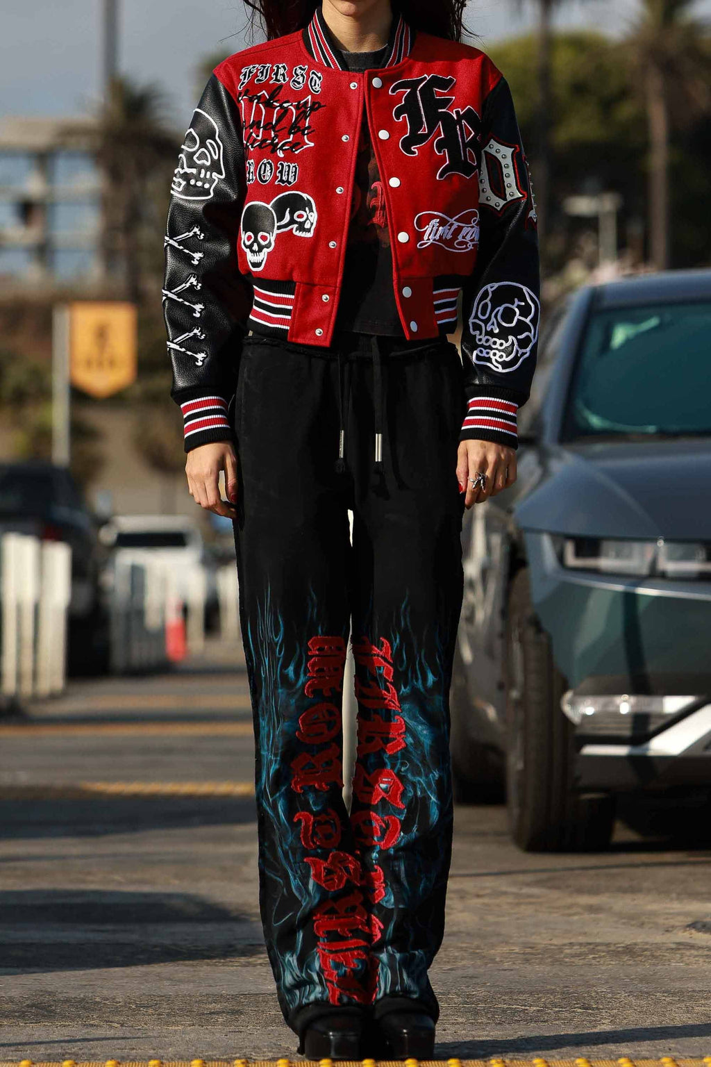 Wake Up And Be Fierce Varsity Jacket (W)