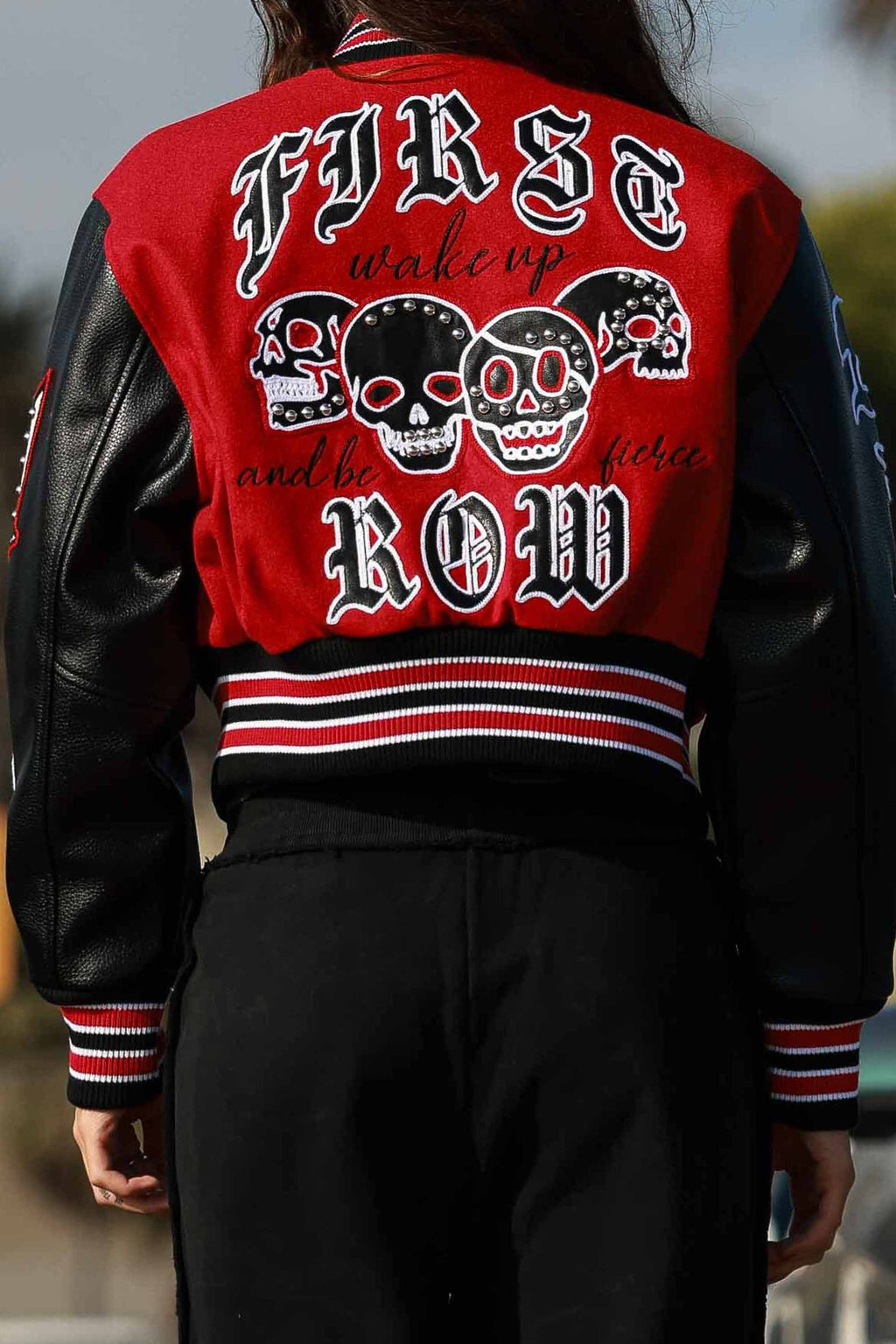 Wake Up And Be Fierce Varsity Jacket (W)