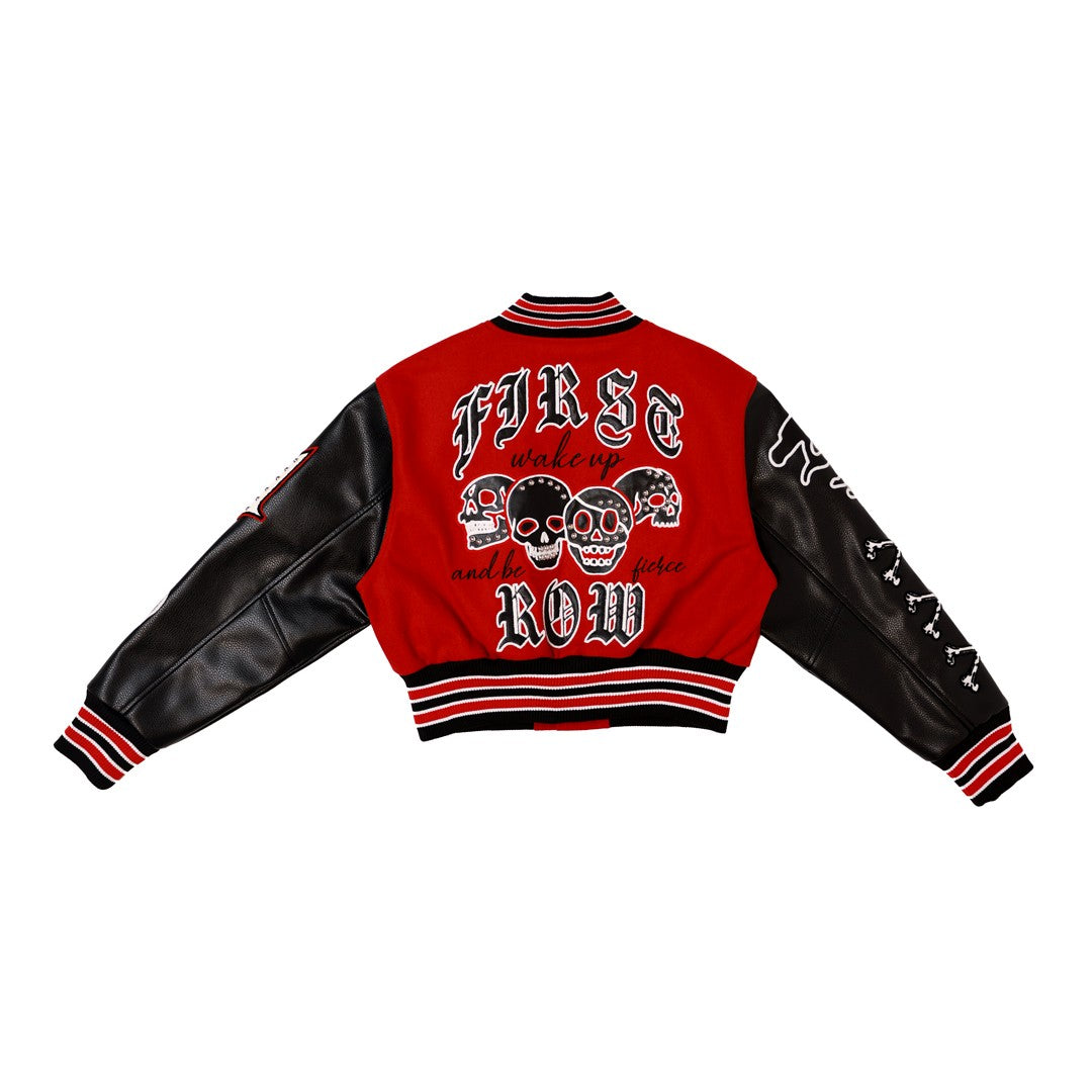 Wake Up And Be Fierce Varsity Jacket (W)