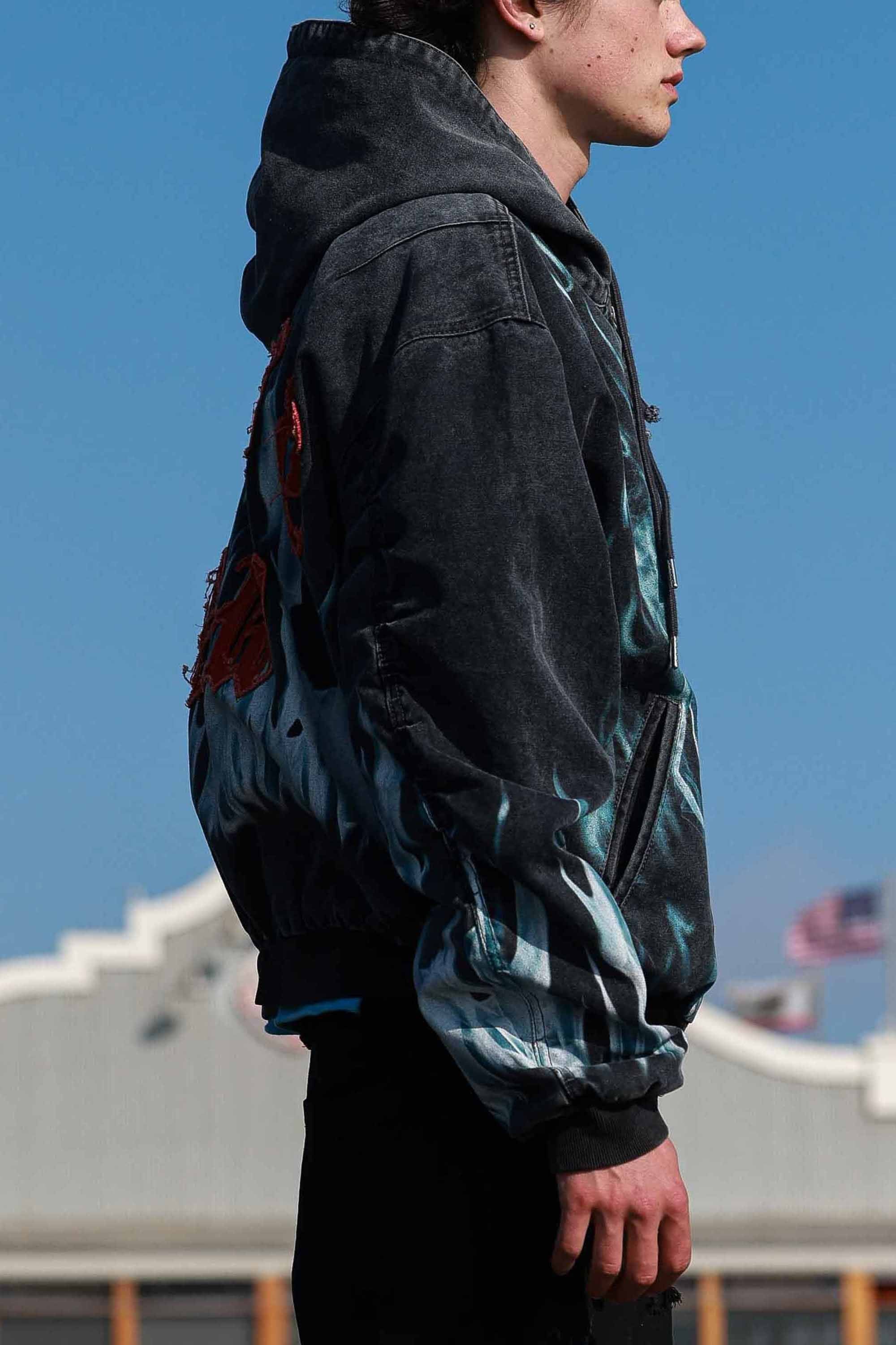 Wake Up And Be Fierce Flame Hood Jacket (M)