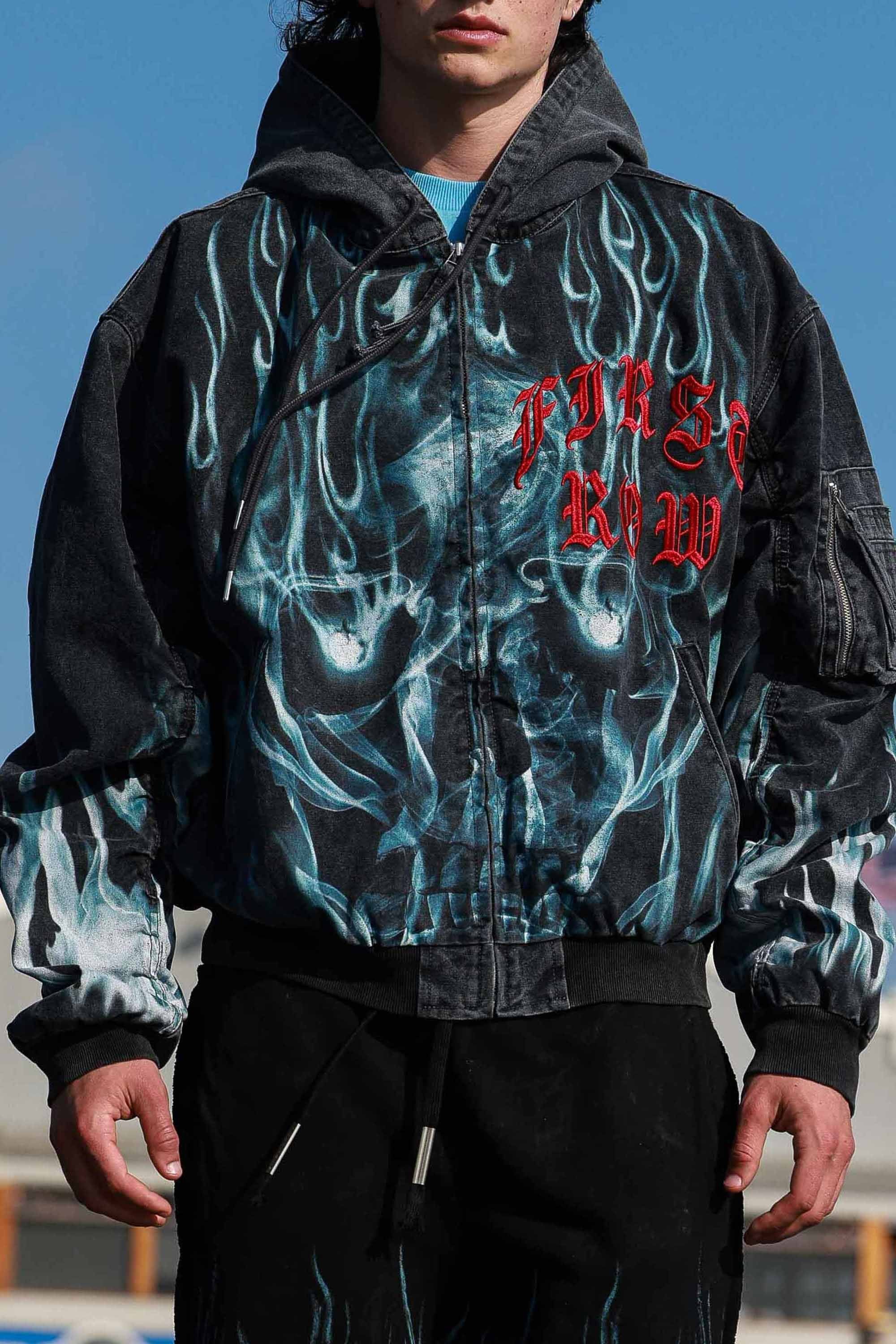Wake Up And Be Fierce Flame Hood Jacket (M)