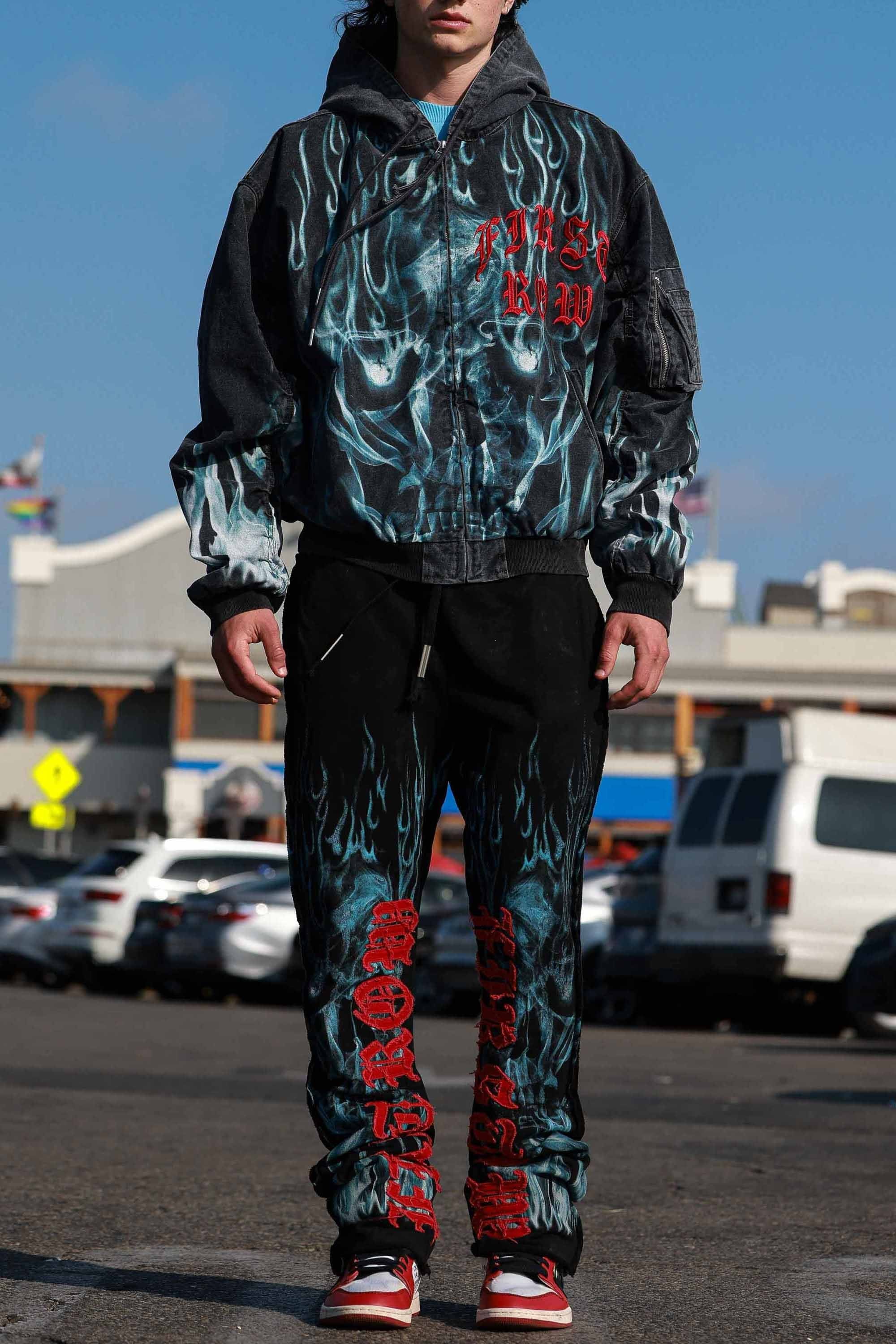 Wake Up And Be Fierce Flame Hood Jacket (M)