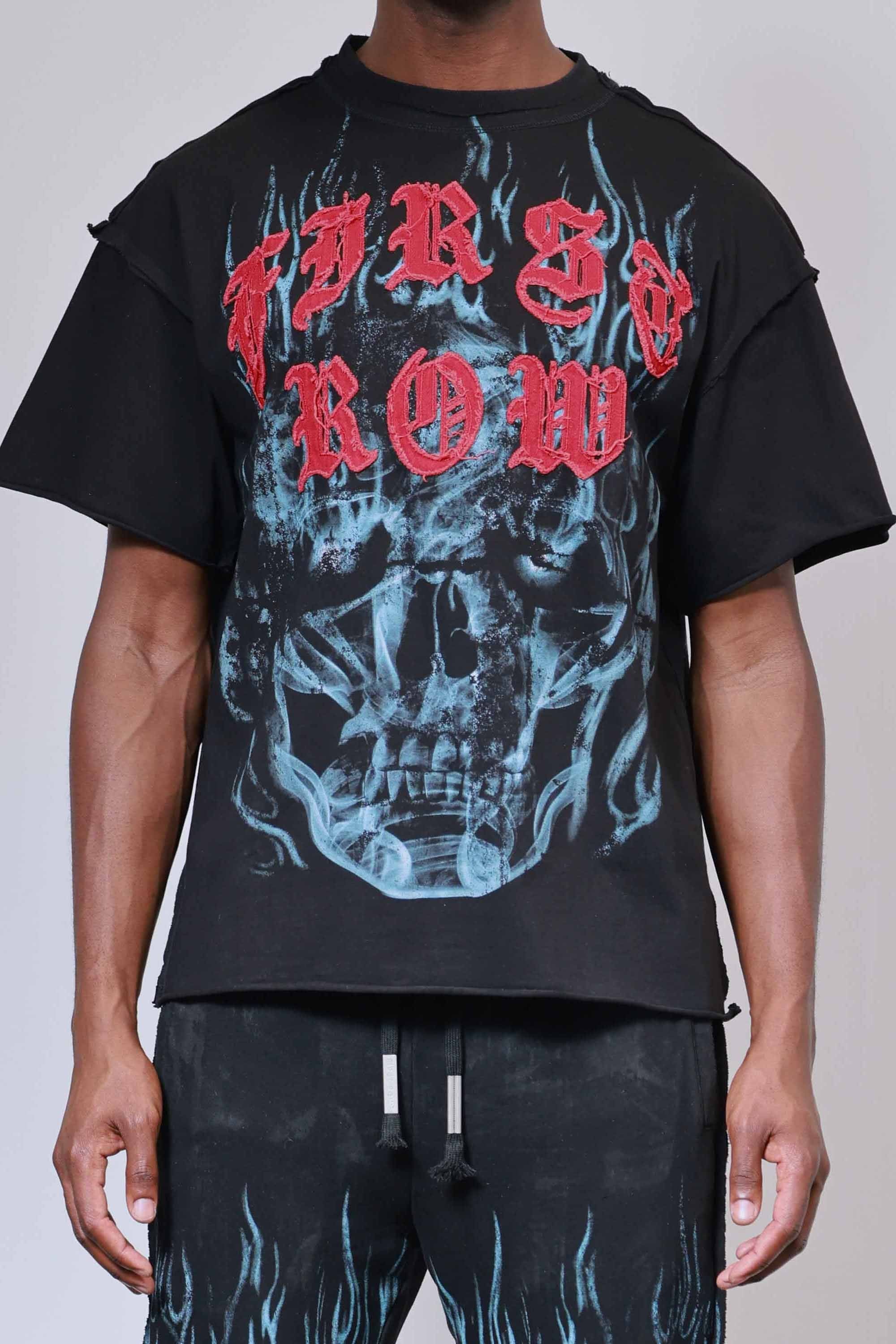 Wake Up And Be Fierce Flame Applique Tee (M)