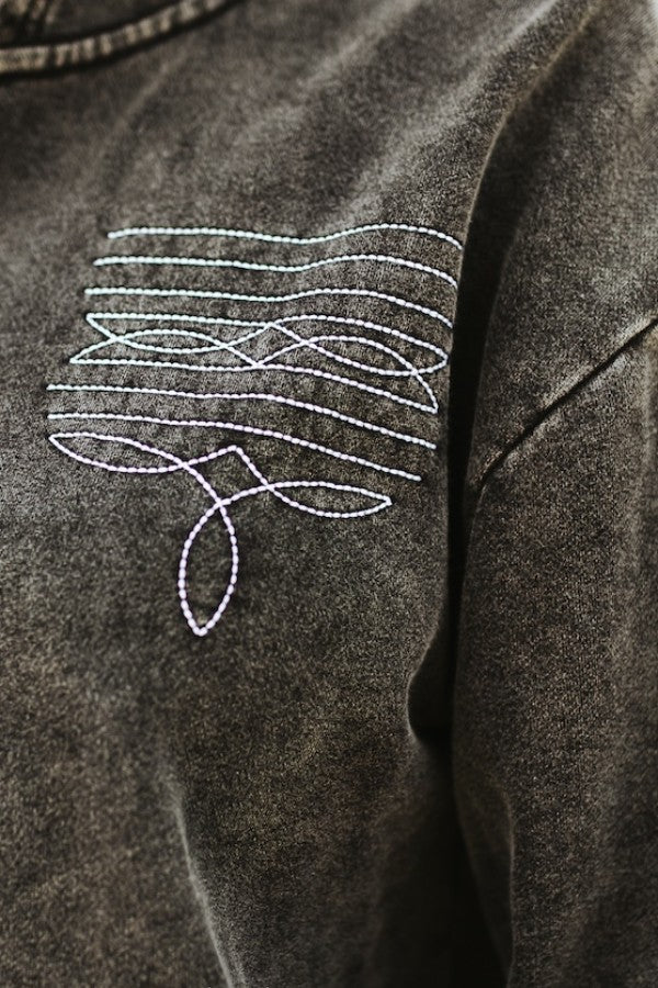 Mineral Wash Boot Stitch Jacket