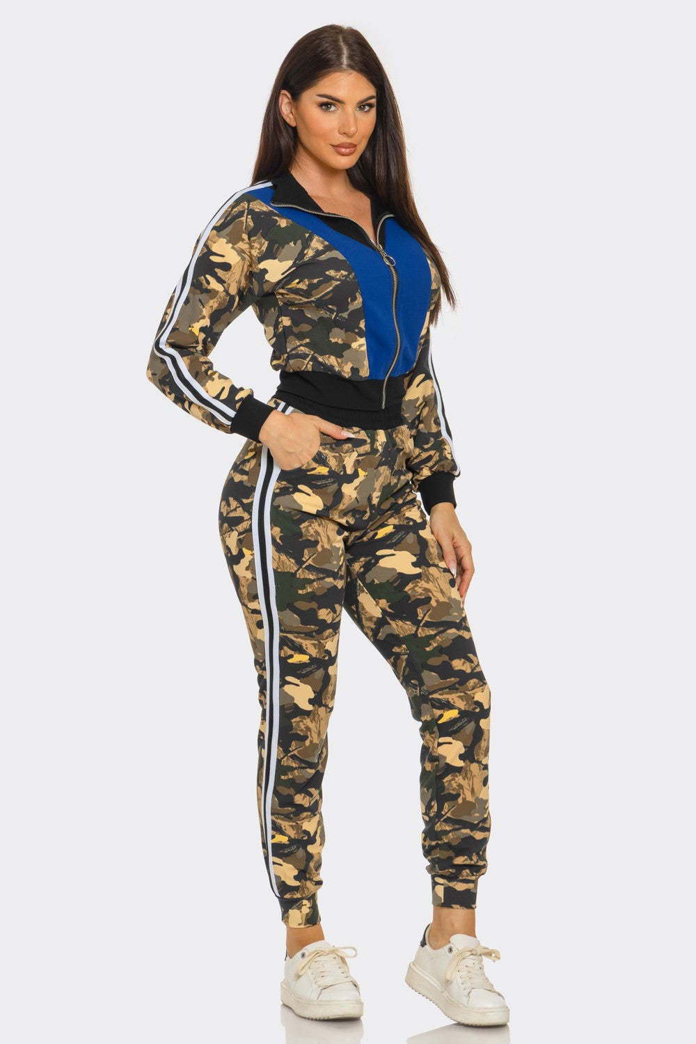 Camo Bleu Joggers Set