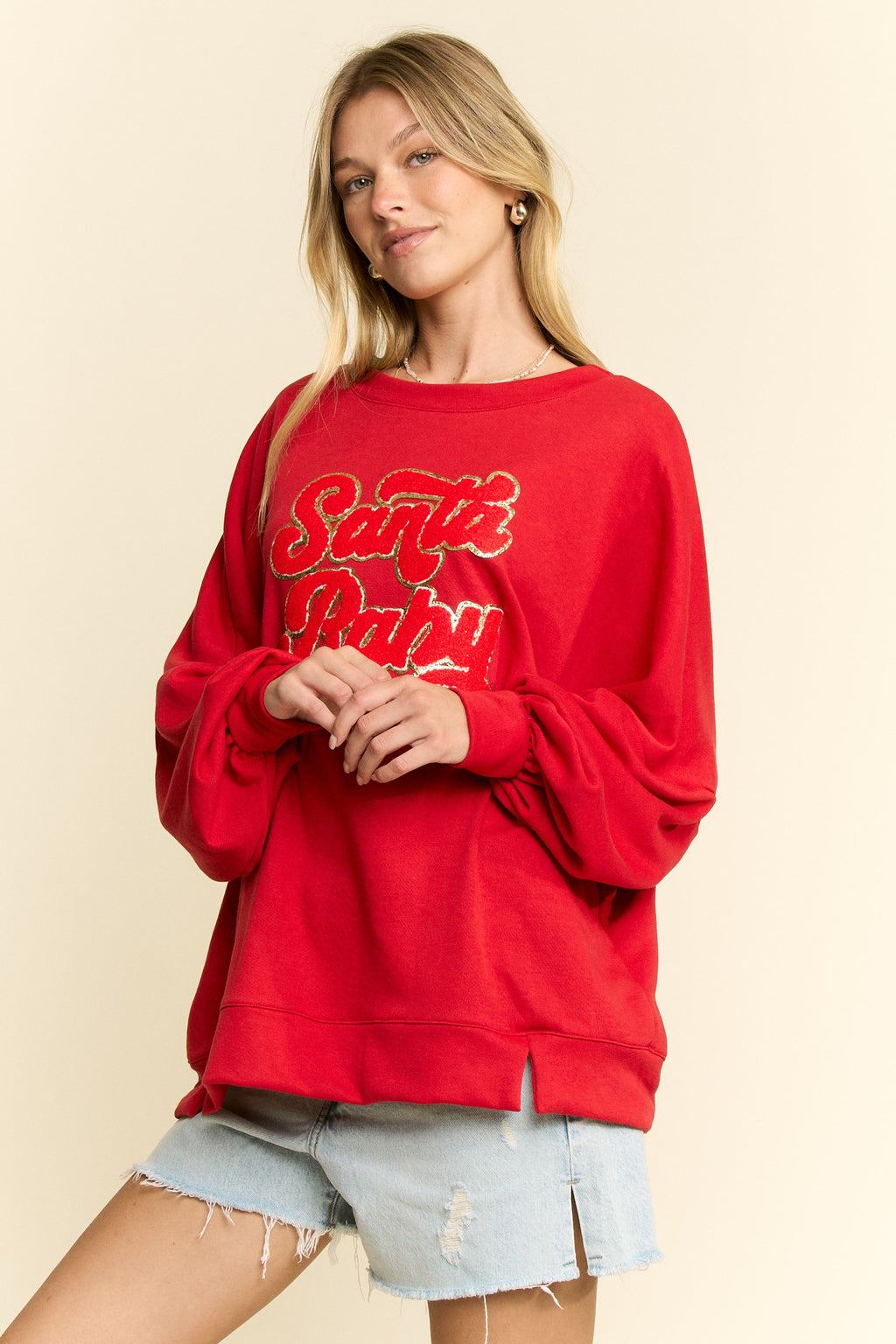 Santa Baby Oversized Sweatshirt