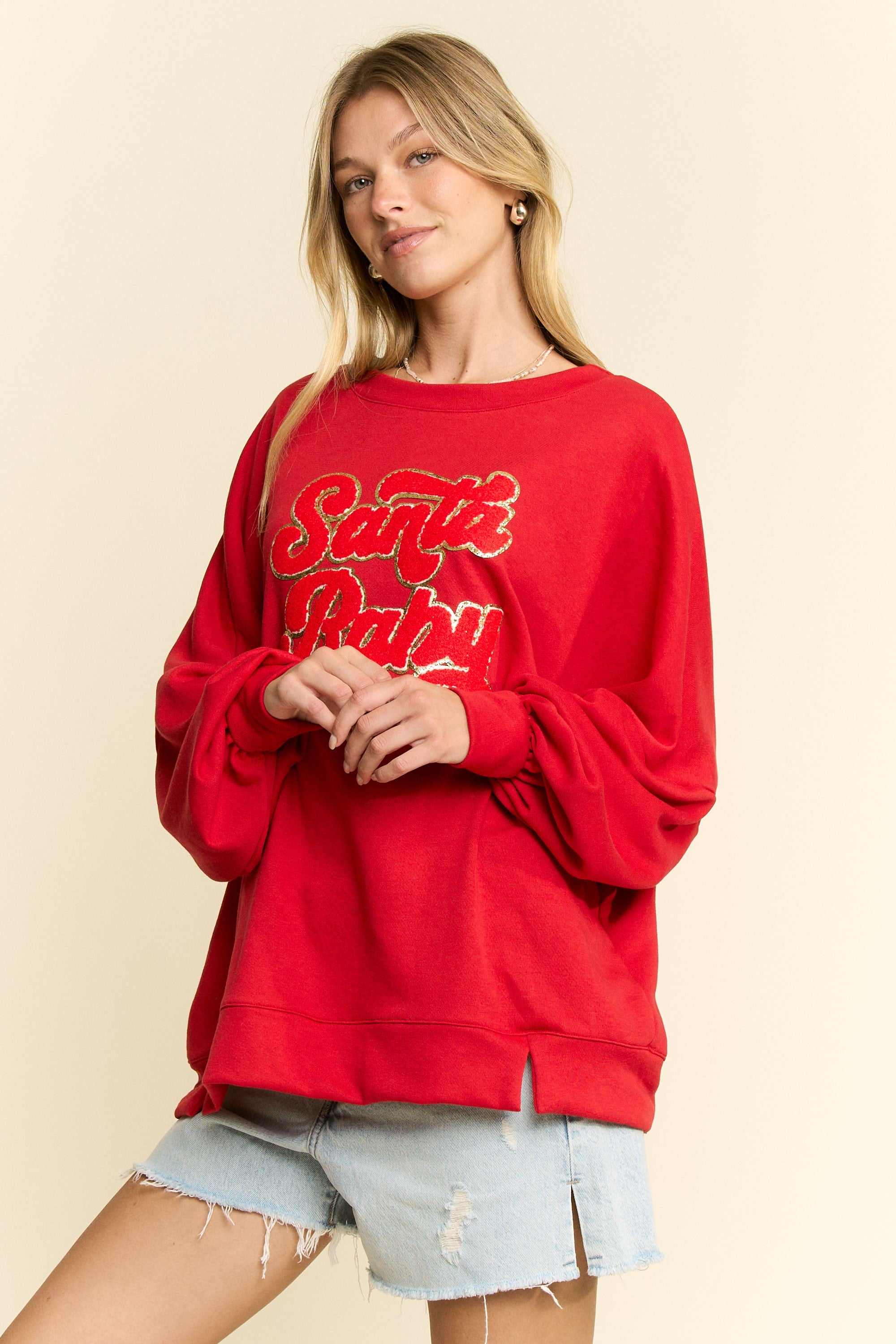 Santa Baby Oversized Sweatshirt