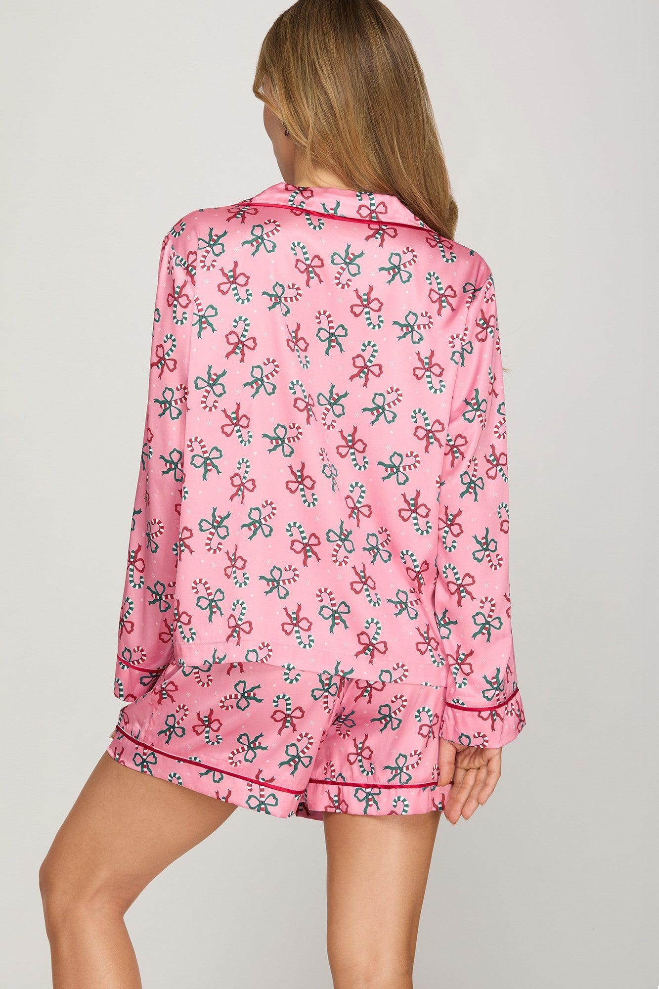 Candy Bow Pajama Short Set