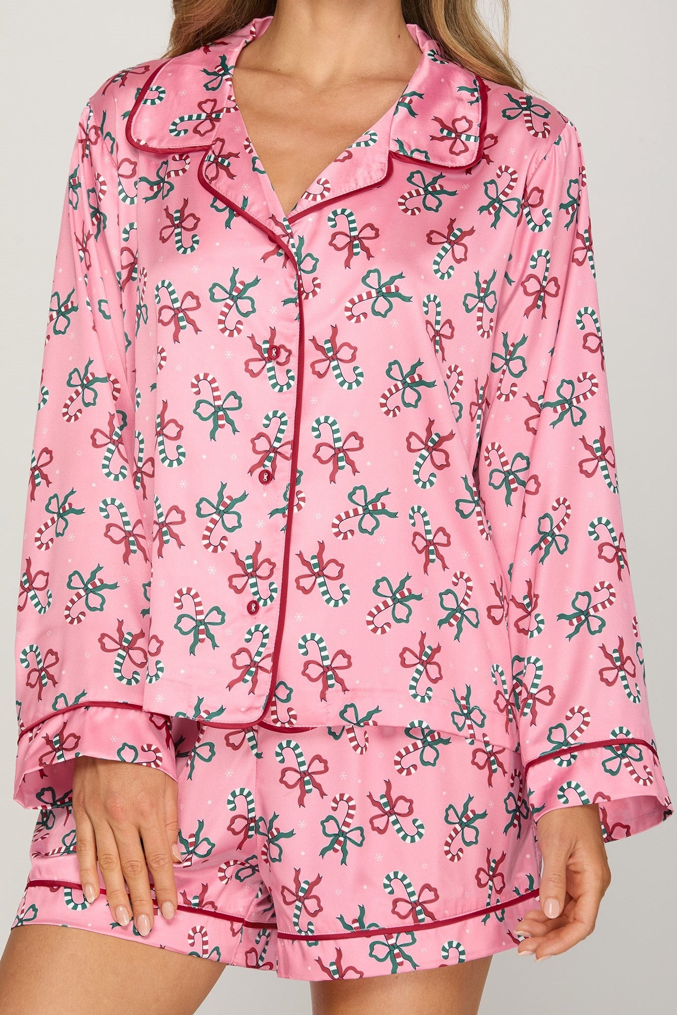 Candy Bow Pajama Short Set