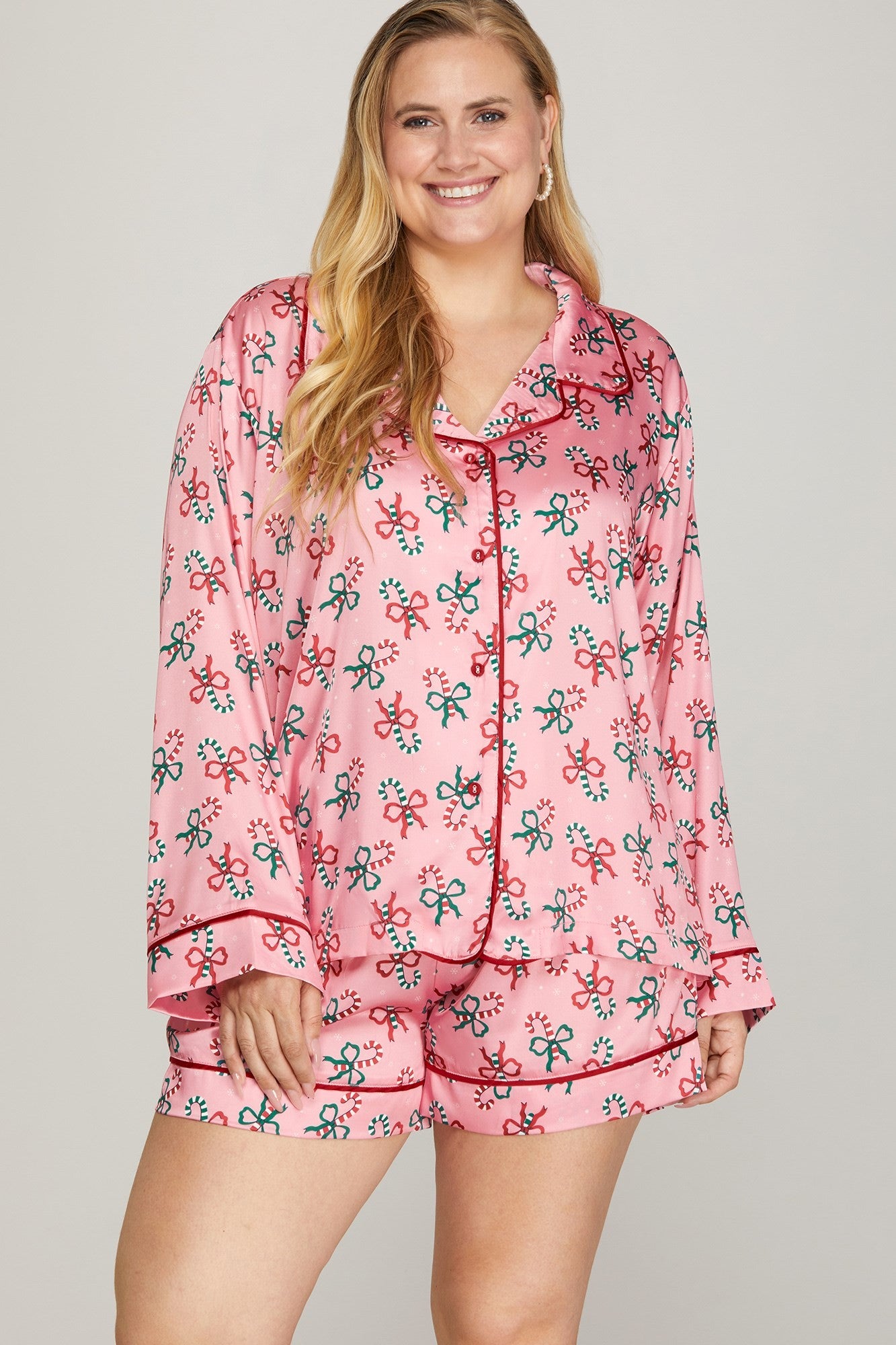 Candy Bow Pajama Short Set