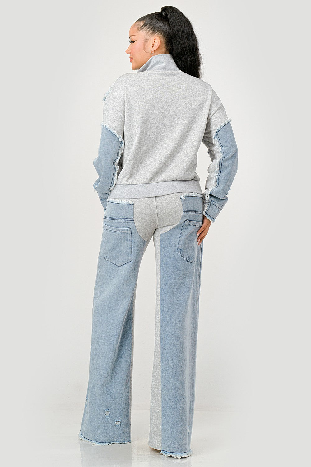 Denim Jacket Pants Set