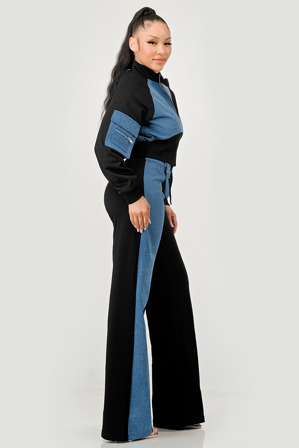 Media Mix-up Pants Set