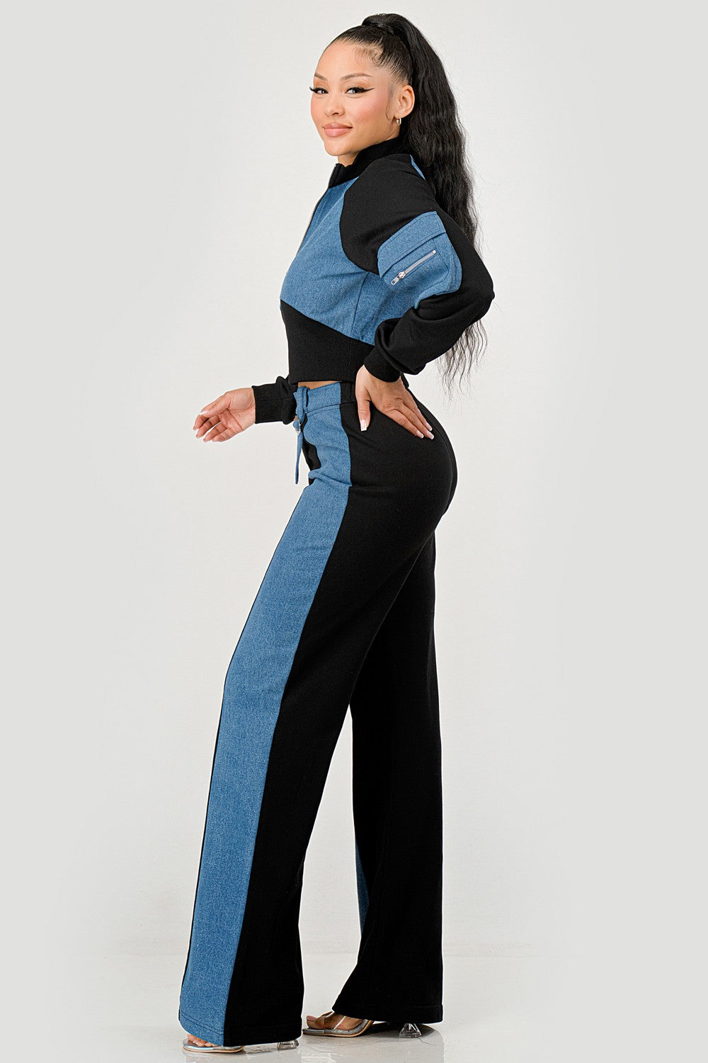 Media Mix-up Pants Set