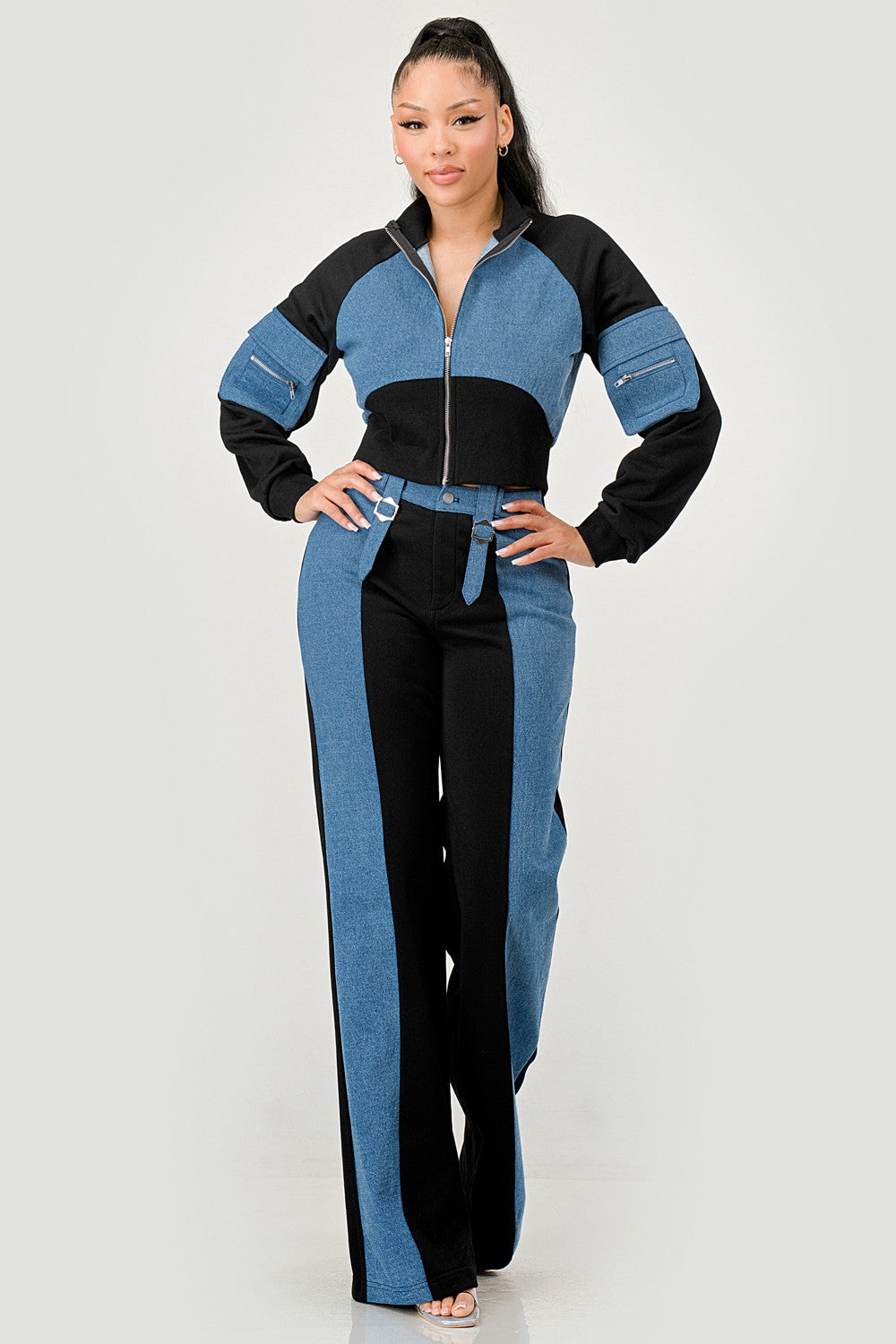 Media Mix-up Pants Set