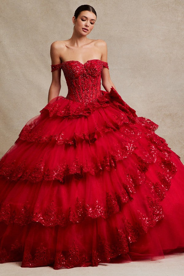 Kenna Off Shoulder Ball Gown