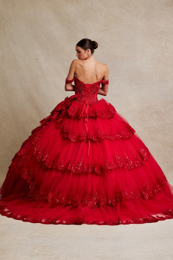 Kenna Off Shoulder Ball Gown