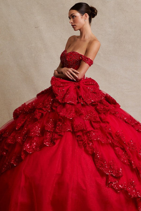 Kenna Off Shoulder Ball Gown