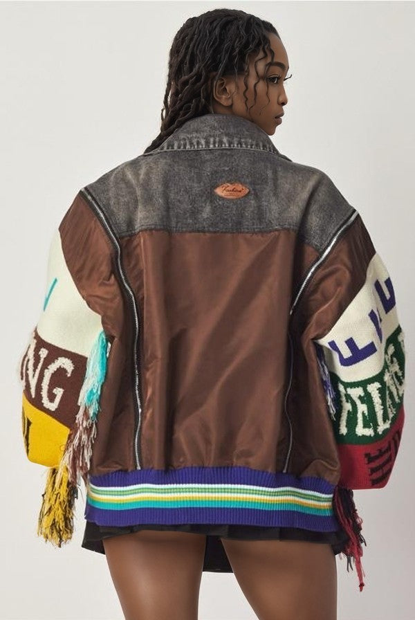 Graphic Denim Jacket