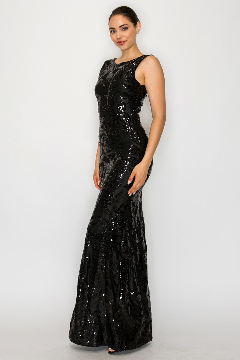 Marianne Embroidered Mermaid Dress- 2 Colors