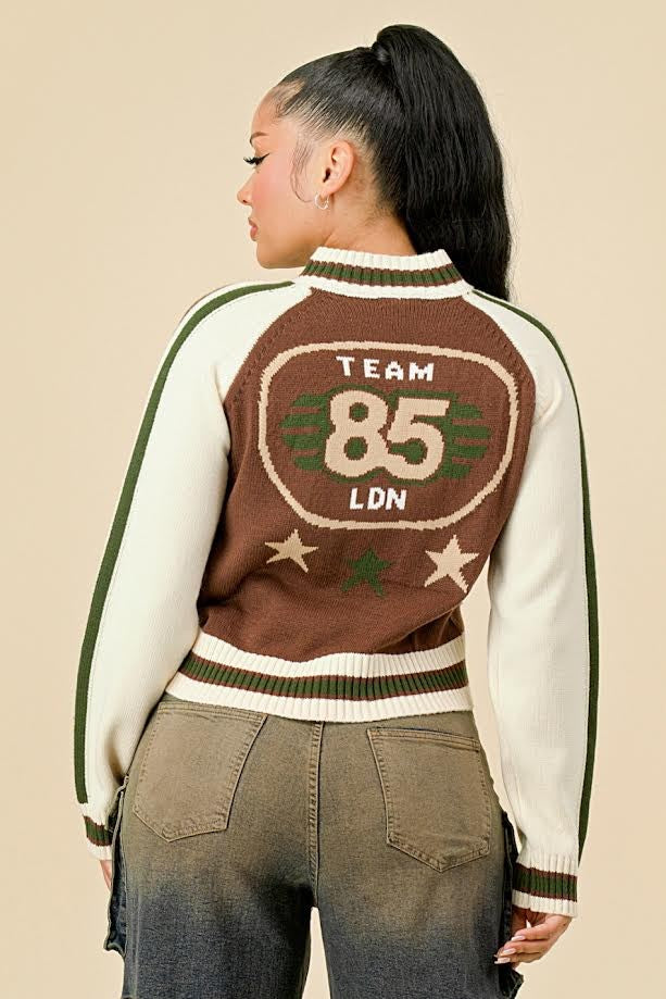 Knitted Graphic Jacket- 5 Colors