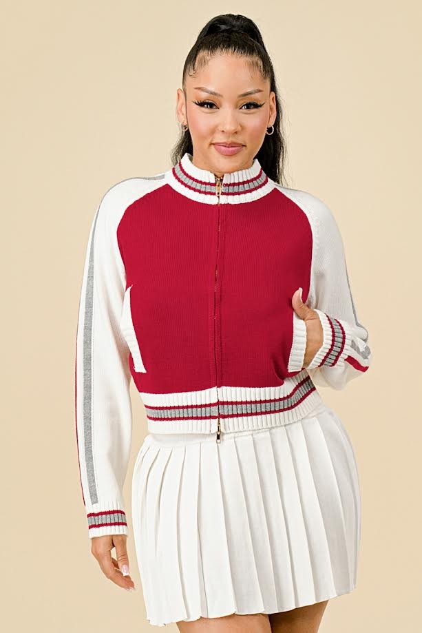 Knitted Graphic Jacket- 5 Colors