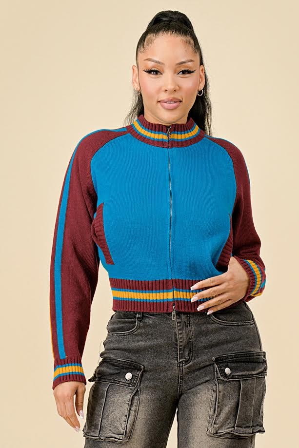 Knitted Graphic Jacket- 5 Colors