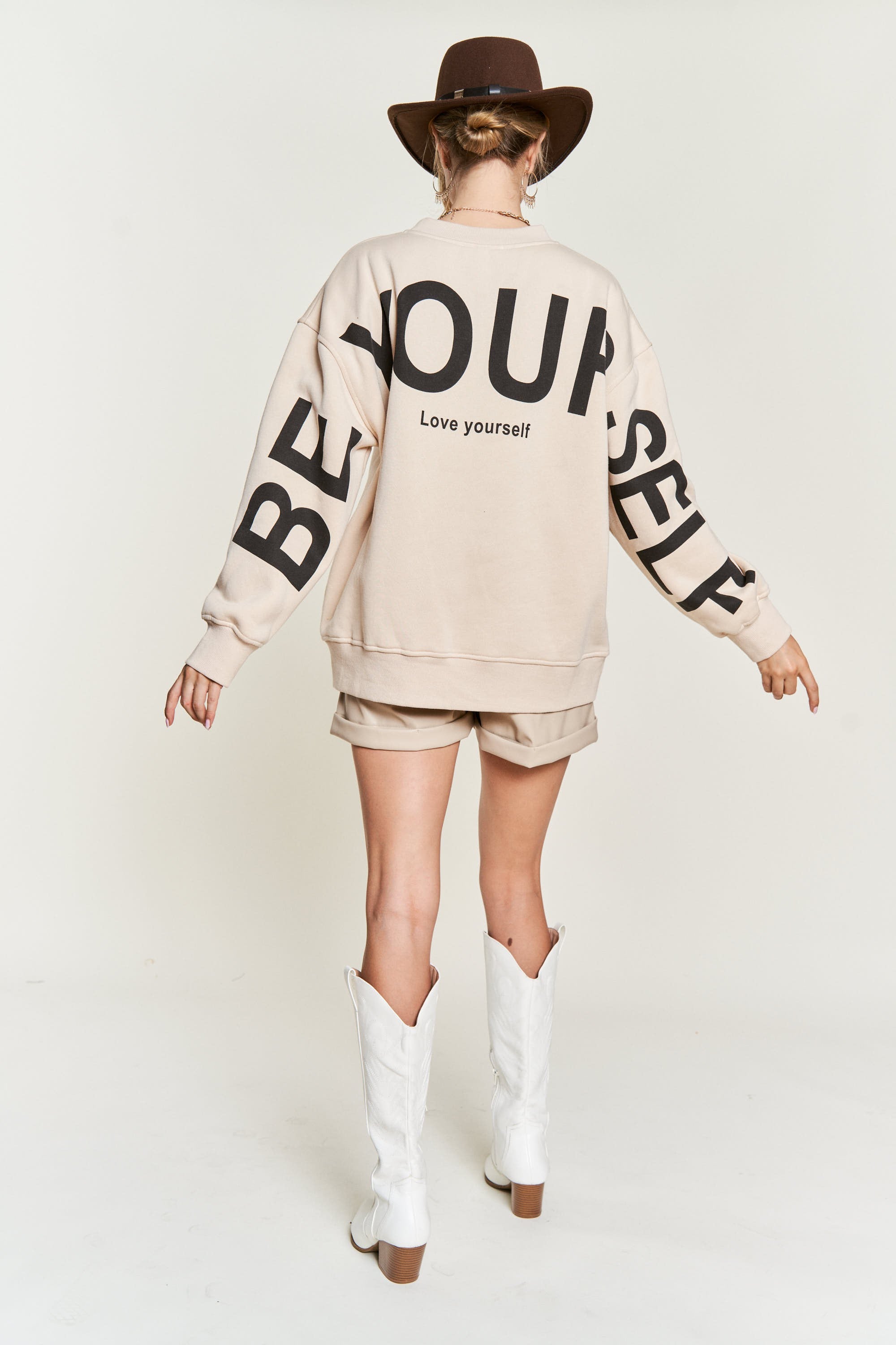 Be Yourself Oversized Sweatshirt- 4 Colors [Pre-Order]