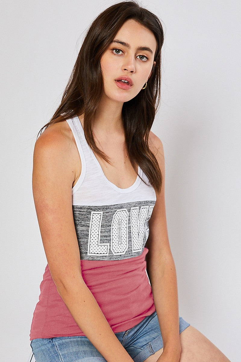 Color Block Polka Dot Tank- 2 Colors