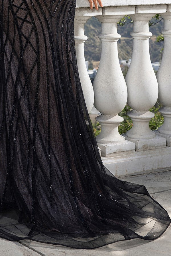 Karrey Beaded Corset Gown- 2 Colors